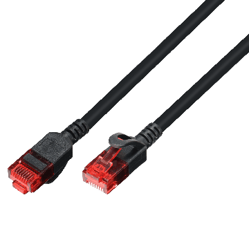 TTL, Patchkabel U/UTP Cat6, flex, LSOH, zwart, Slim 3.5mm, 30m
