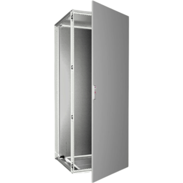 VX Aanbouwkast, met 1 deur voor, zonder montageplaat, B400xH2000xD600, plaatstaal, RAL7035