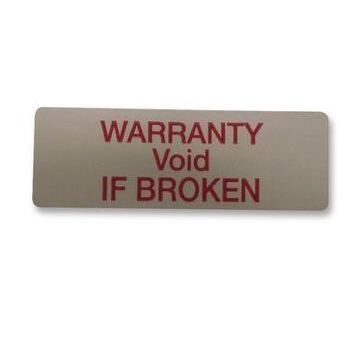 Zegelsticker, 12x38mm, rode tekst, vpe 10 vel (a 18 stuks)