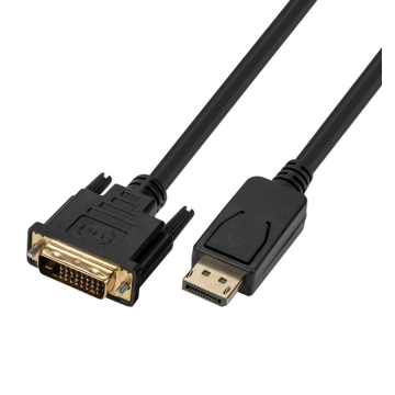 TTL, Adapterkabel, HR Video, DisplayPoort 1.2 Male naar DVI-D Male, zwart, 2m