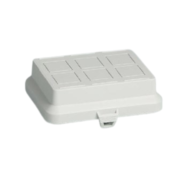 Attema, Deksel AK2 tbv Data raampje 6x uitbreekpoort , grijs, 125x100x35mm