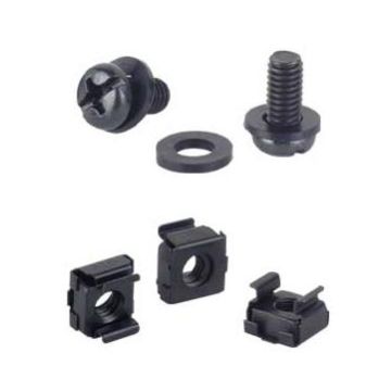 BasicLine, Kooimoer plus bout en ring, M6 kruiskop, ZWART