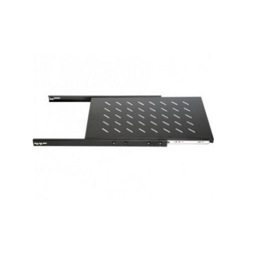 BasicLine, Legbord uitschuifbaar, 1HE, 19inch, B482xD730xH44mm, tbv 1000mm diepe kast, RAL9005