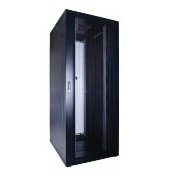 BasicLine, Patchkast 27HE, 19inch, B600xD800xH1400mm, Glasdeur, achter staal, RAL9005