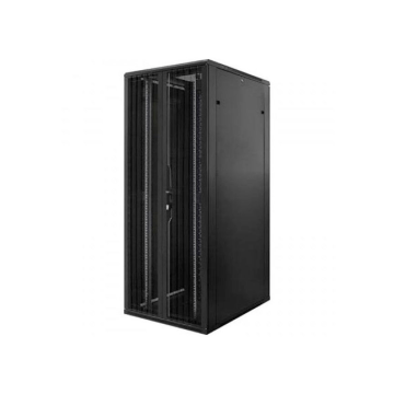 BasicLine, Patchkast 42HE, 19inch, B800xD1200xH2000mm, Perf. Dubb. deur voor-achter, RAL9005