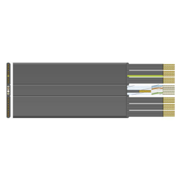 Datwyler FL Liftkabel, LZOH-niet ondersteund Laagbouw, type 8827-F 3 G 2.50+14x1.00