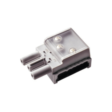 Datwyler Flatcable, Combi adapter voor diam. 3x2,5, grijs