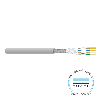Datakabel Cat7/F, S/FTP 1000Mhz, 7080 SHF1, Dca-s1a.d2.a1, LSOH, grijs (AWG23), DNV