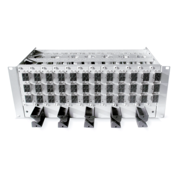 FO 4HE Draagframe tbv inschuifmodules excl., 19inch, 295mm diep, incl. rangeerpaneel, LEEG