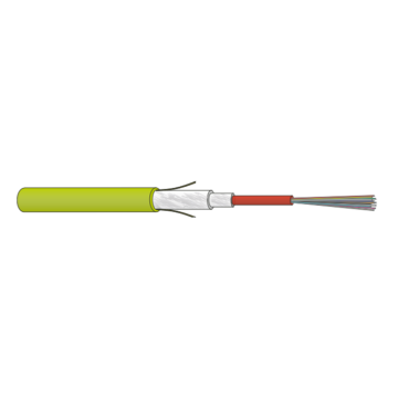 FO kabel, OM5, 12v(1x12)DLTS, ZGGFR/U-BQ(ZN)BH, FR/LSOH, B2ca, Lime