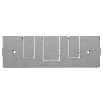 FO lade 1HE achterwand tbv kabelinvoer, recht, 1x 20mm + 2x 15mm, OV-T/OV-S