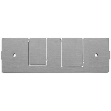 FO lade 1HE achterwand tbv kabelinvoer, recht, 1x M20 + 1x M25, OV-T/OV-S