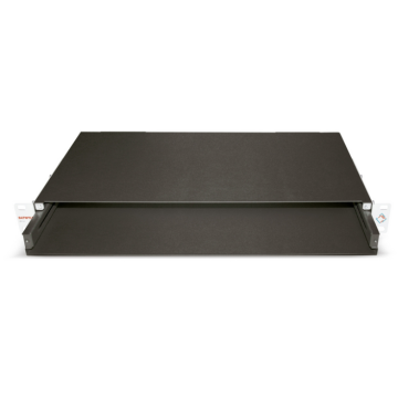 FO lade 1HE, 19inch OV-T, excl.Front, RAL9005, H45xB440xD254