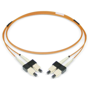 Glasvezel Patchkabel, OM2, DX, SC/pc-SC/pc, LSZH, Oranje, 3m, Oval