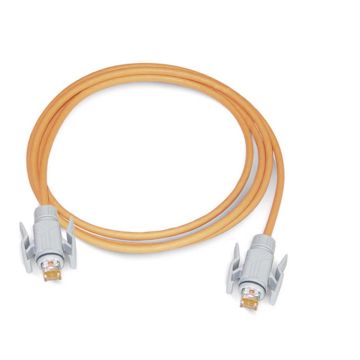 Patchkabel Industrieel, Cat6A, RJ45 naar RJ45 in IP67 behuizing, PUR oranje, 10m