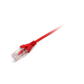 Slim Line Patchkabel, U/UTP Cat6/E, flex, LSOH, rood, 1m