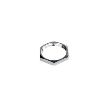 Contramoer M20x1.5, vernikkeld messing, NTBN-M20, vpe 10