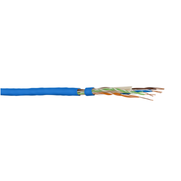 Datakabel Cat6/E, U/UTP 1GBit, GC400, Eca, LSOH Blauw (AWG23), 500m