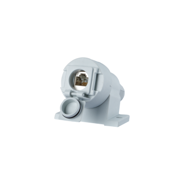 E-DAT Industrie, Opbouw Flensbehuizing IP67 LG V6, grijs, incl. Cat6A E-DAT module, Toolles