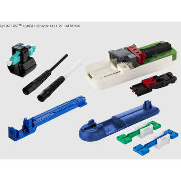 FAST Hybride connector set, Incl. gereedschap en 20 stuks LC/PC OM3/OM4 connectoren