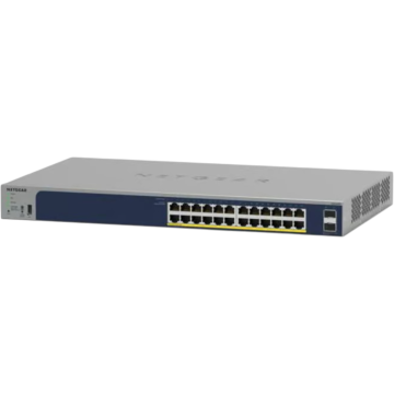 Switch 24x 10/100/1000 (24xPoE+), L3 Lite smart, 380W, 2xSFP leeg, RackMount