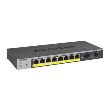 Switch 8x 10/100/1000 (8xPoE+), 55W, 2xSFP leeg, Desktop/Wall-mount