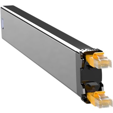 PATCHBOX 365 Cassette, Cat6a/Ea, UTP Geel, 0.8m, 8HE bereik, EOL