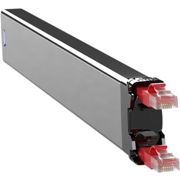 PATCHBOX 365 Cassette, Cat6a/Ea, UTP Rood, 0.8m, 8HE bereik, EOL