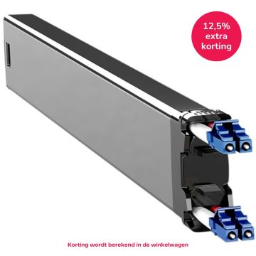 PATCHBOX 365 cassette, LC-LC, OS2 Geel, 0.8m, 8HE bereik, EOL
