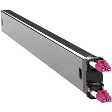 PATCHBOX Plus+ cassette, LC-LC, OM4 Violet, 1.8m, 30HE bereik, EOL