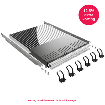 PATCHBOX Plus+ Frame, incl. 24 cassettes, Cat6a/Ea, UTP Wit, 1.8m, 30HE bereik, EOL