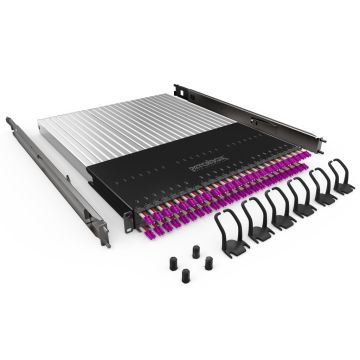 PATCHBOX Plus+ Frame, incl.24 cassettes, LC-LC, OM4 Violet, 1.8m, 30HE bereik, EOL