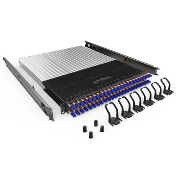 PATCHBOX Plus+ Frame, incl.24 cassettes, LC-LC, OS2 Geel, 1.8m, 30HE bereik, EOL