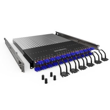 PATCHBOX Plus+ Frame, incl.24 cassettes, LC-SC, OS2 Geel, 1.8m, 30HE bereik, EOL