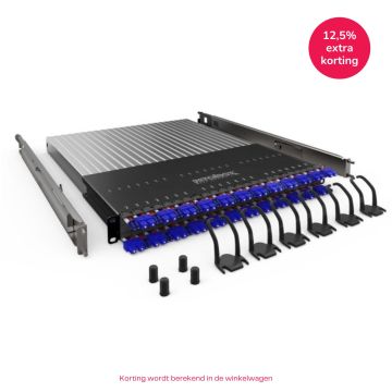 PATCHBOX Plus+ Frame, incl.24 cassettes, LC-SC, OS2 Geel, 1.8m, 30HE bereik, EOL