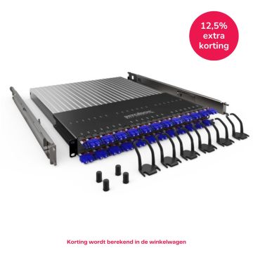 PATCHBOX Plus+ Frame, incl.24 cassettes, LC-SC, OS2 Geel, 1.8m, 30HE bereik, EOL
