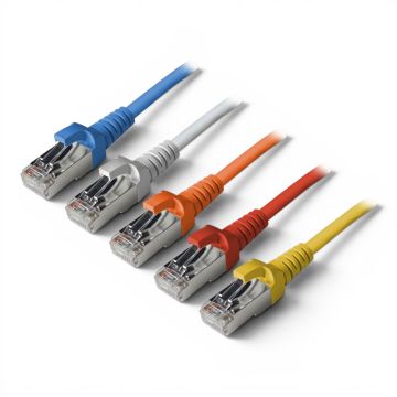 Patchkabel S/UTP Cat5e, flex, PVC, rood, 5m