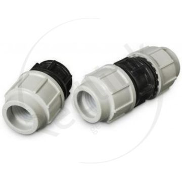 Plasson, rechte klemkoppeling, 25x25mm