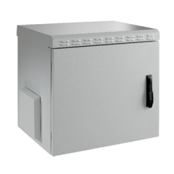 ProLine, IP55 Wandkast 20HE, B600xD600xH1000, Staaldeur, RAL7035