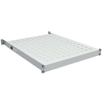 ProLine, Legbord <120kg, vast, 1HE, D550mm, verstel 550-650mm, kastd. 800, 19inch, RAL7035