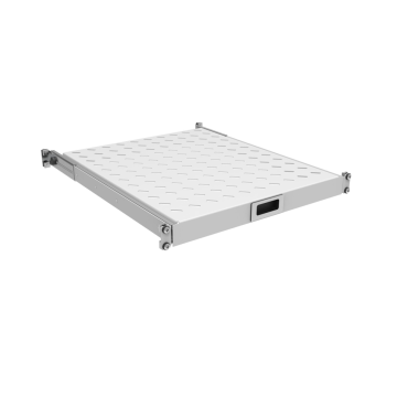 ProLine, Legbord <30kg, telescopisch, 1HE, D750-850mm, kastd. 1000, 19inch, RAL9005