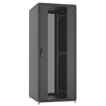 ProLine, Patchkast 33HE, B800xD800xH1563, voor- en achterdeur 2 delig, geperforeerd, RAL9005