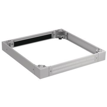 ProLine, Sokkel 800x1000, 100 hoog, voor-perforatie, achter-borstel, zij-dicht, RAL7035