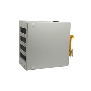 FO DIN-Rail box, DIN-Rail, 24x SC/E2000/LCD, leeg, RAL7035