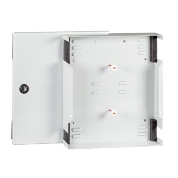 FO wandbox exclusief distributieplaat, metaal, slot, 1-48v, B320xH280xD54mm, grijs, EOL
