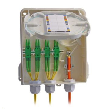 FO Wandbox IP54 kunststof, slot, LCD-SC Simplex, B210xH175xD45mm (leeg)