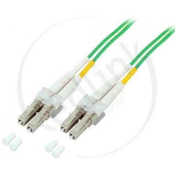 Glasvezel Patchkabel, OM5, DX, LC/pc-LC/pc, LSZH, Lime, 5m, Fig 8