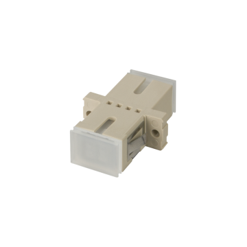 Koppelstuk OM1/OM2, SC Simplex, Beige, MM, Incl. schroefjes