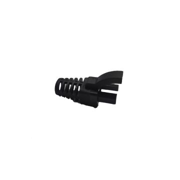 RJ45 Tule zwart met lipbescherming 5.7mm
