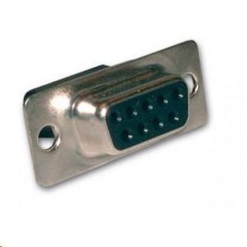 Sub-D9 Polig, female behuizing, Krimpcontact